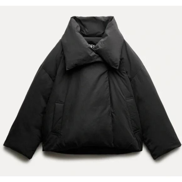 Zara Quilted Puffer Coat ZW CollectionSize M - Picture 2 of 5